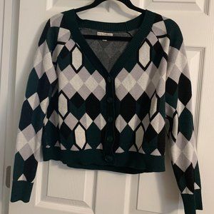 New York & Company Geometric Print Sweater